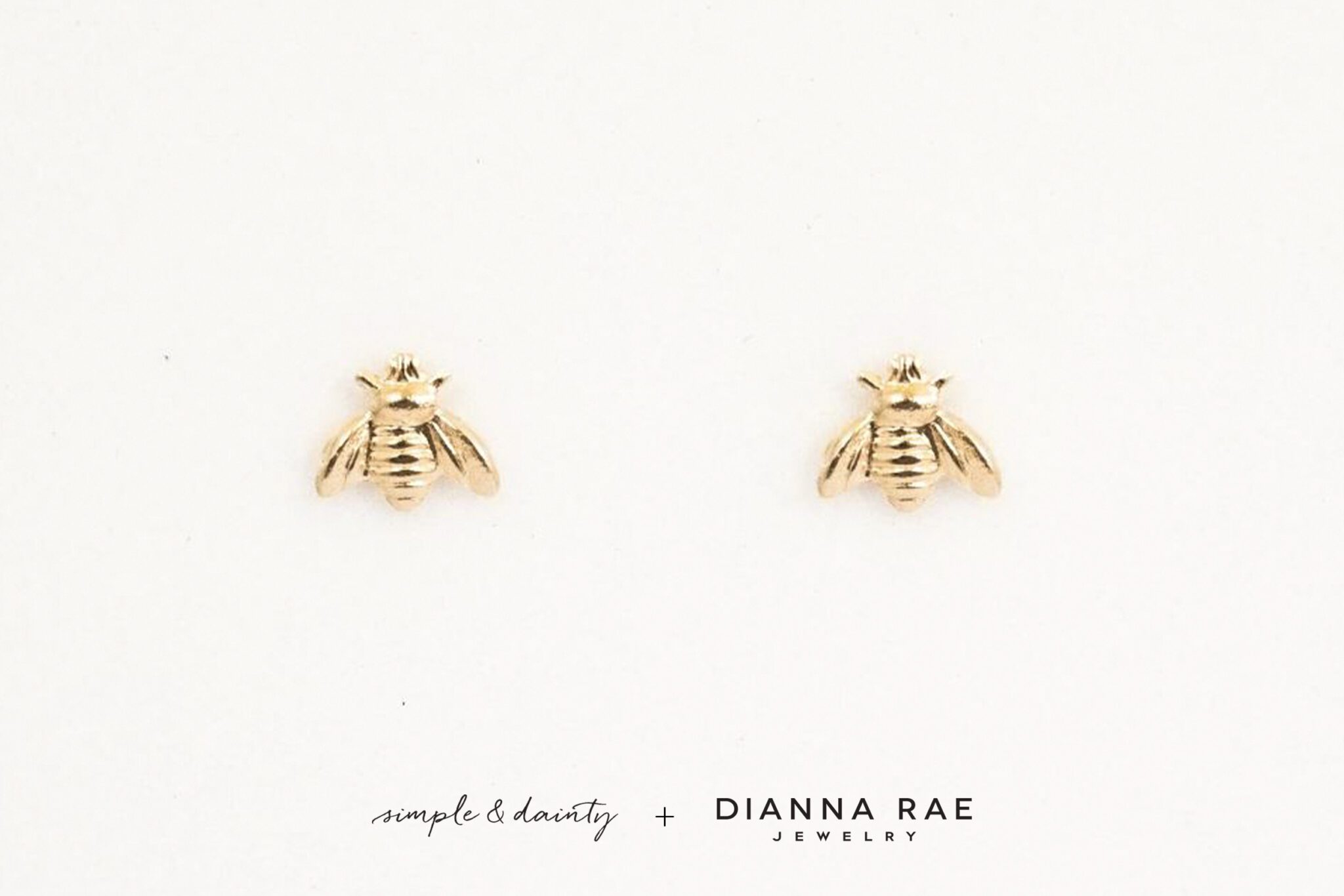 Honey Bee Stud Earrings