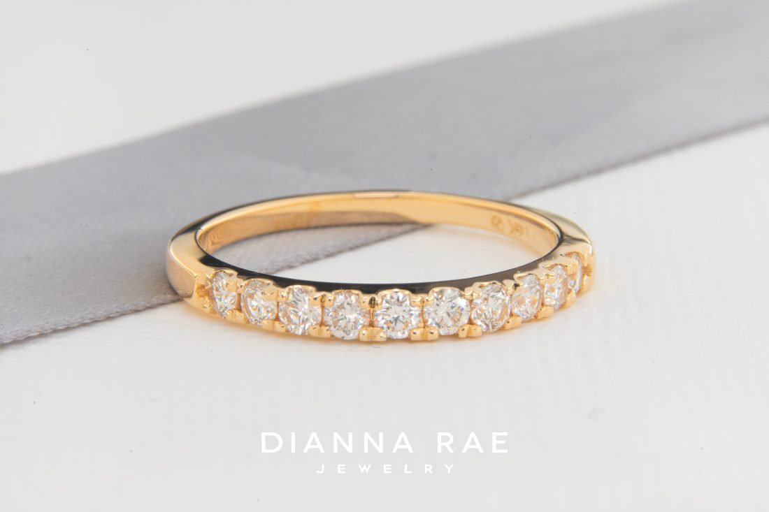Lady's Yellow Gold Diamond Band