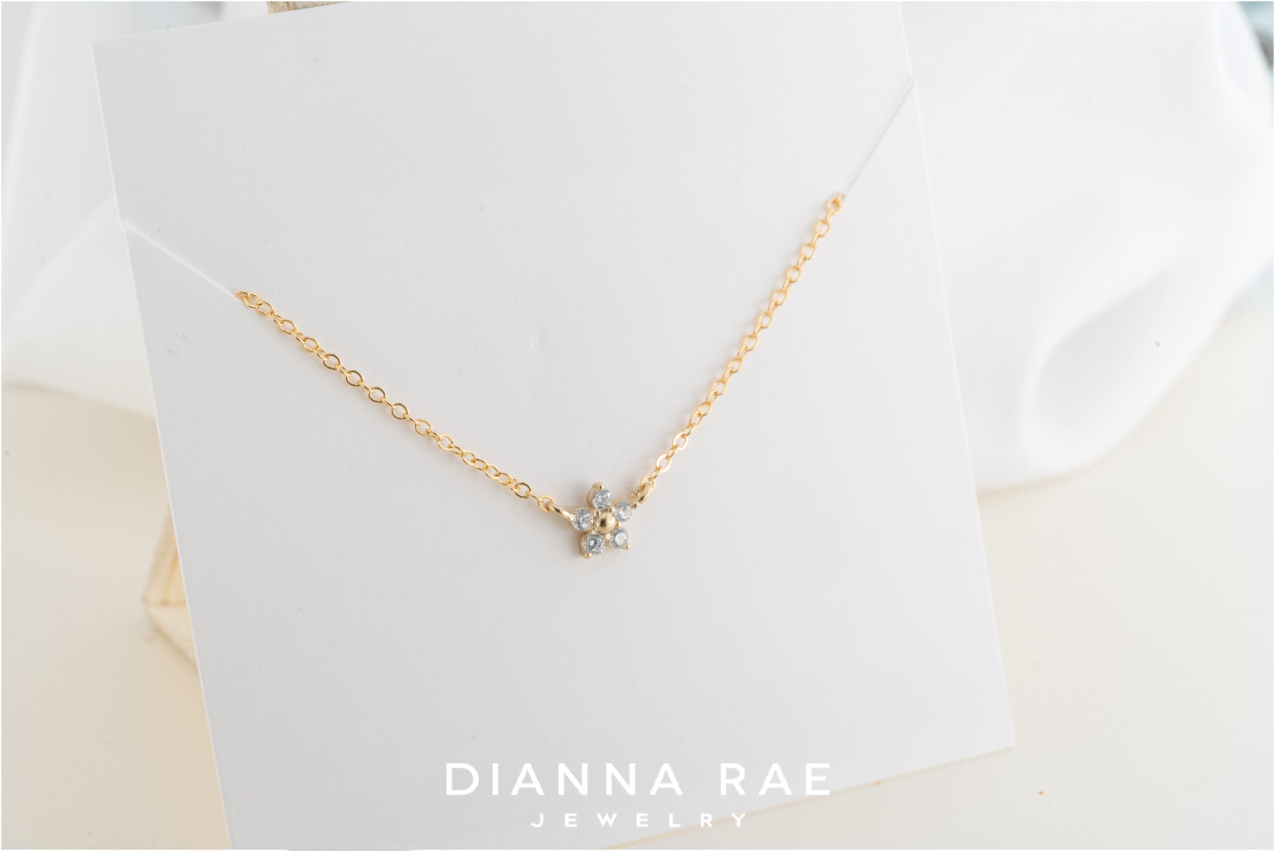 CZ Flower Necklace