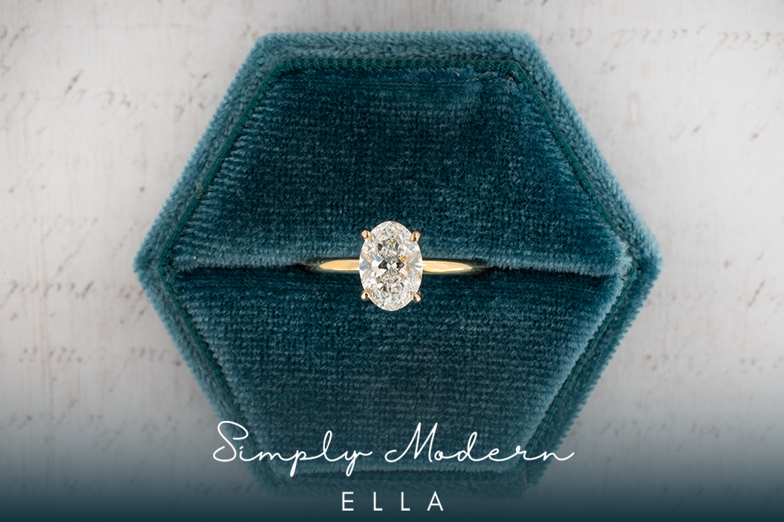 "Ella" Oval Engagement Ring