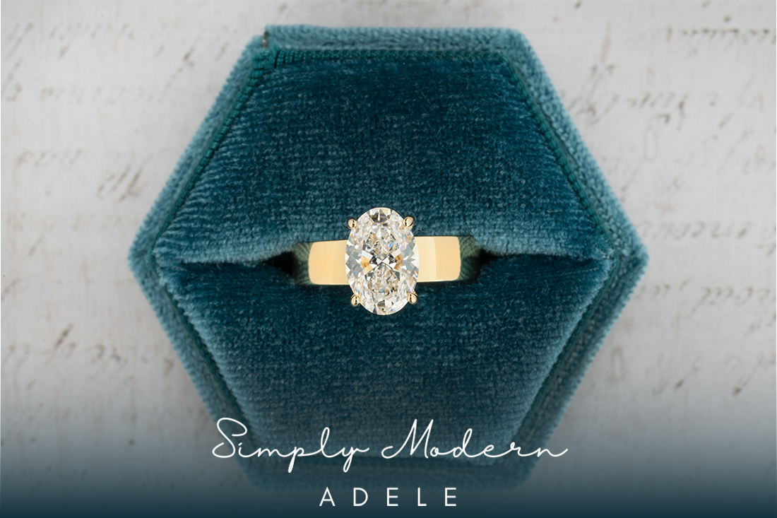 "Adele" Oval Diamond Engagement Ring