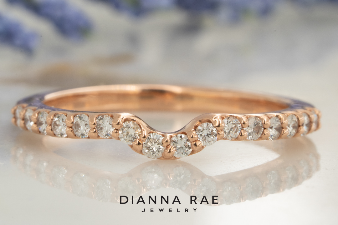 Contoured Diamond Band