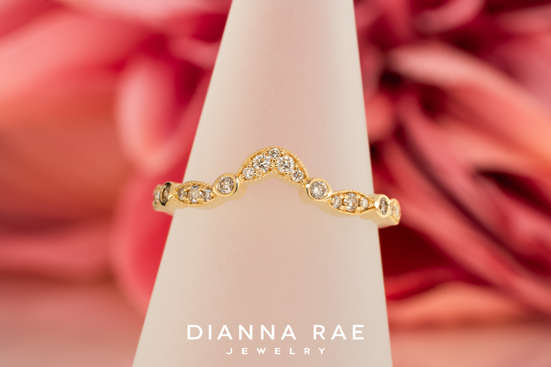 Contoured Diamond Band