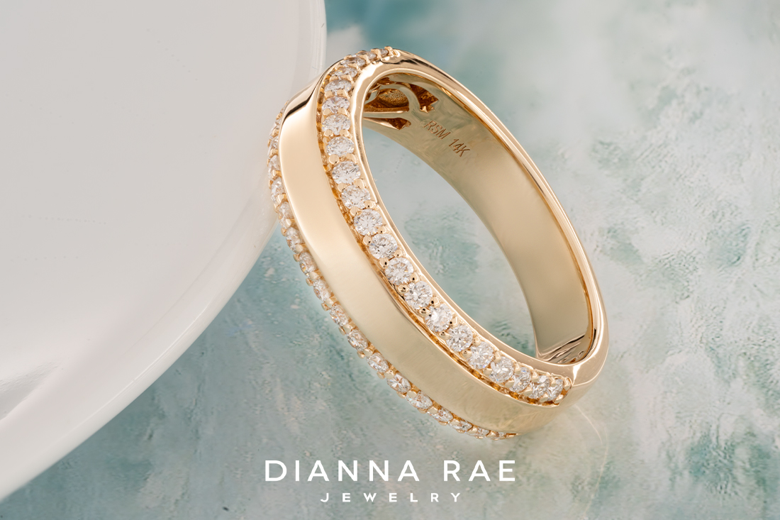 Yellow Diamond Wedding Band