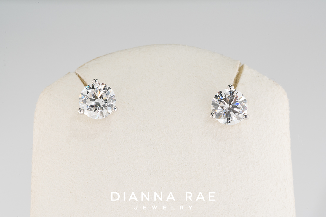 2.16Ct White Gold Diamond Studs