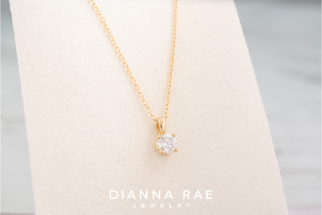 Solitaire .25 carat Lab-Grown Diamond Pendant