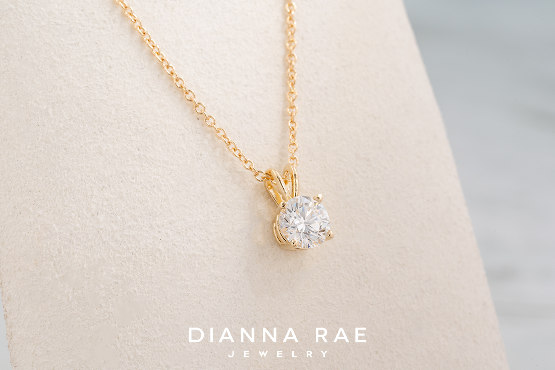 Solitaire .53 carat Lab grown Pendant