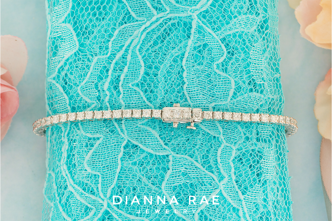 3.02 Carat White Gold Lab grown Diamond Tennis Bracelet