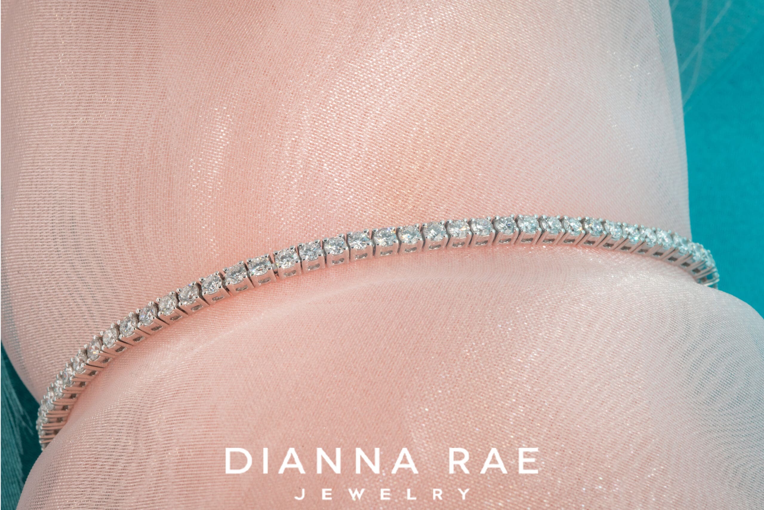 3 Carat White Gold Lab-Grown Diamond Tennis Bracelet