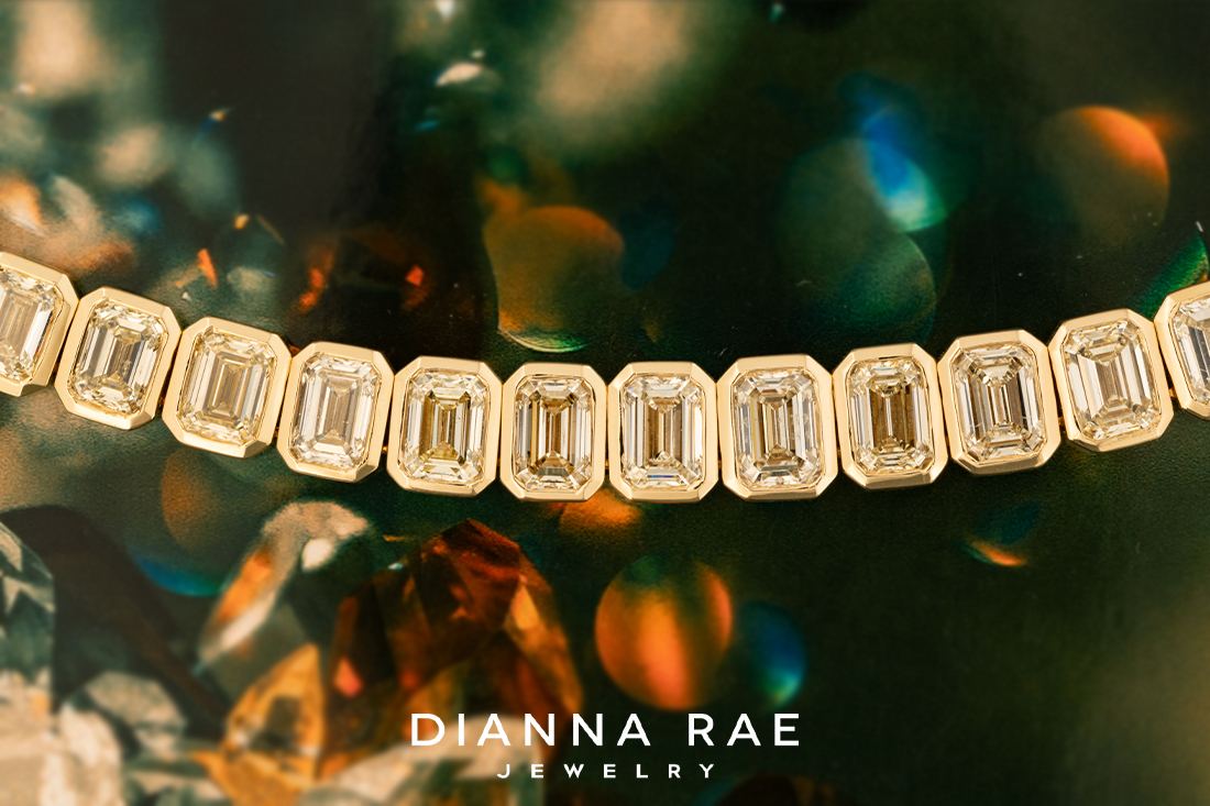31 Carat Emerald-Cut Natural Yellow Diamond Bracelet