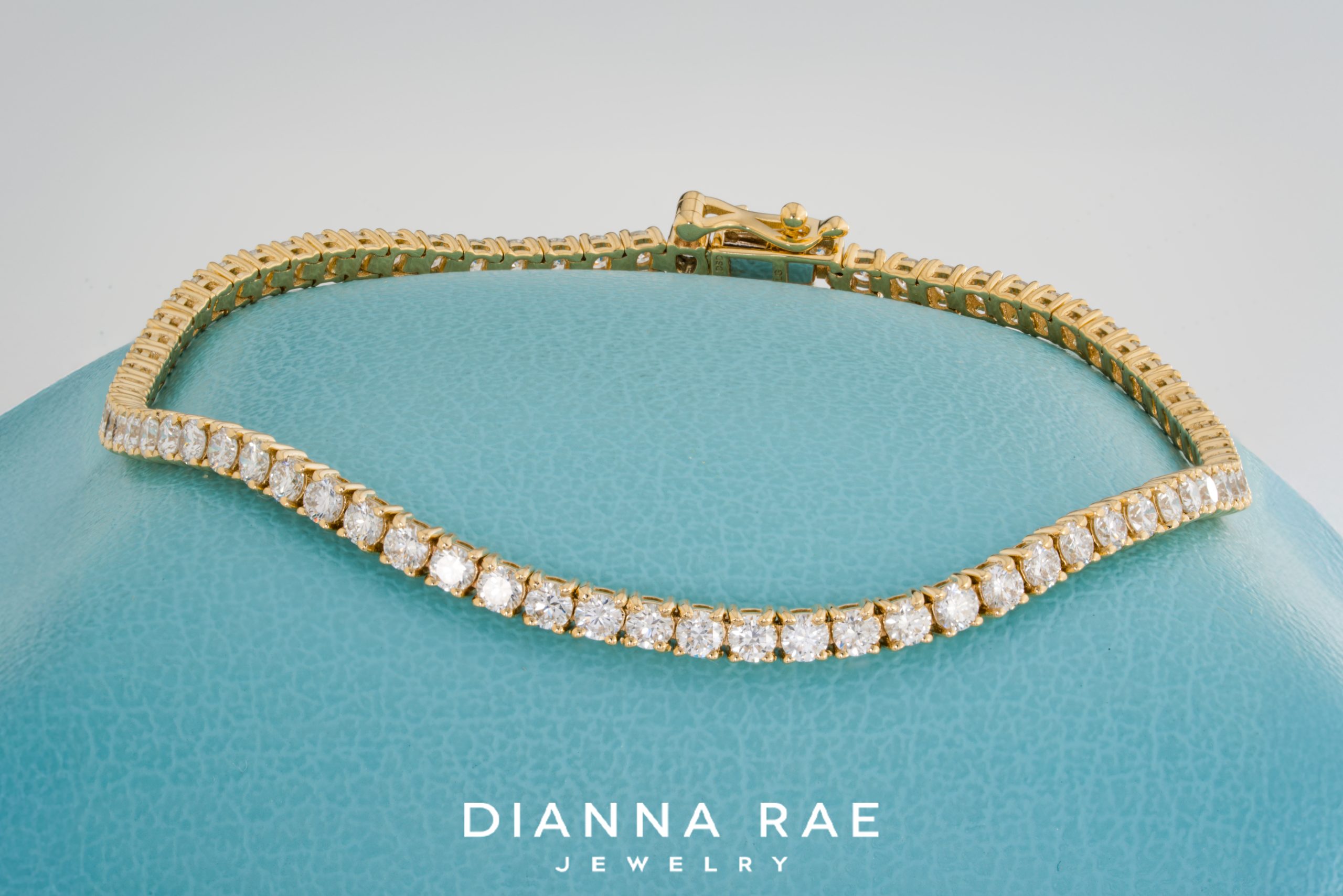 3 Carat Yellow Gold Lab-Grown Diamond Tennis Bracelet
