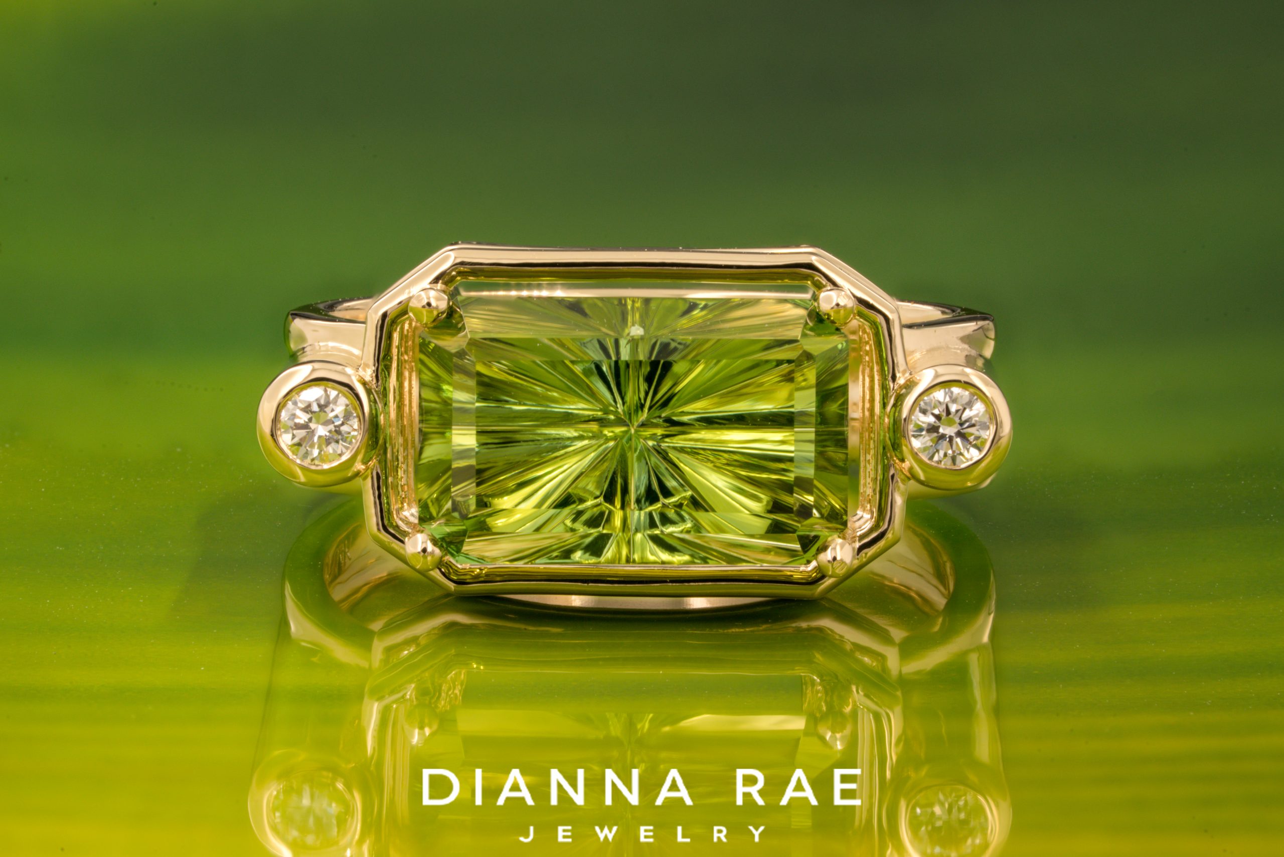 John Dyer Cut Starbrite Tourmaline Ring
