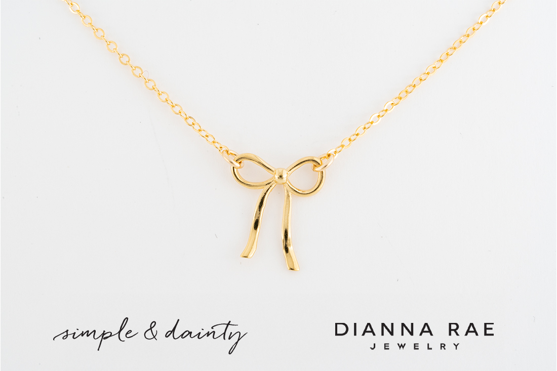 Dainty Bow Necklace