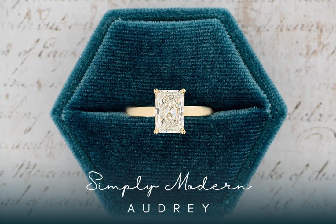 "Audrey" Radiant Engagement Ring