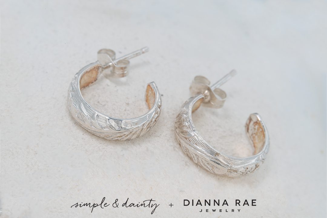 Thick Flower Hoops - SS